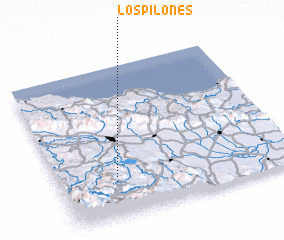 3d view of Los Pilones