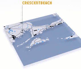 3d view of Crescent Beach