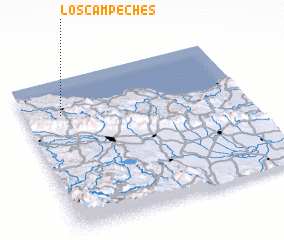 3d view of Los Campeches