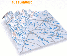 3d view of Pueblo Nuevo