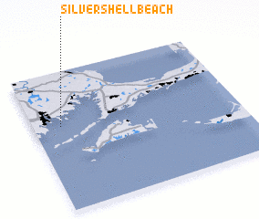 3d view of Silver Shell Beach