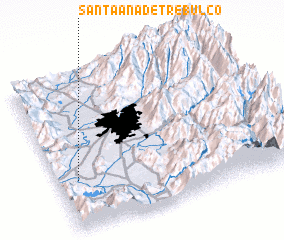 3d view of Santa Ana de Trebulco