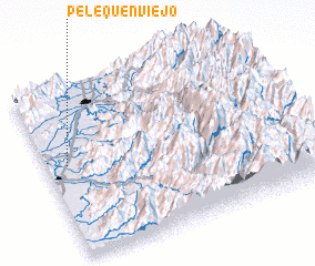 3d view of Pelequén Viejo