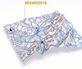 3d view of Mesa Bonita