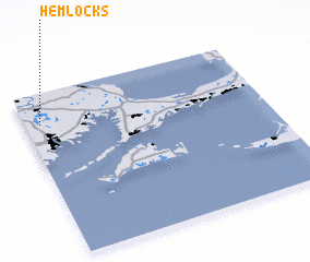 3d view of Hemlocks