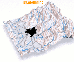 3d view of Isla de Maipo