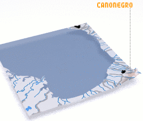 3d view of Caño Negro