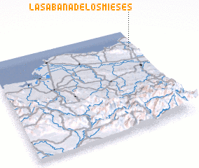 3d view of La Sabana de los Mieses