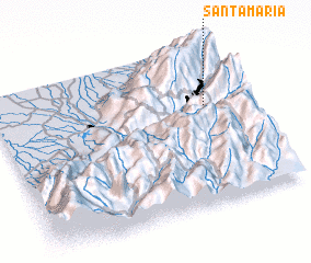 3d view of Santa María