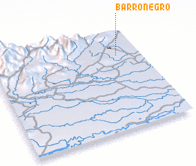 3d view of Barro Negro