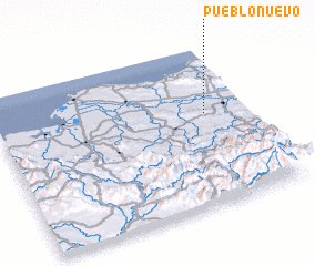 3d view of Pueblo Nuevo