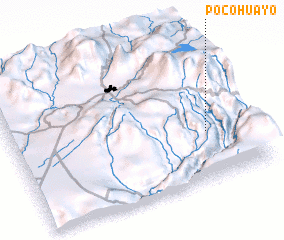 3d view of Poco Huayo