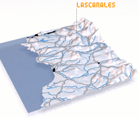 3d view of Las Canales