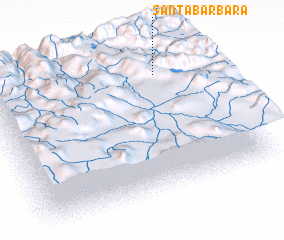 3d view of Santa Bárbara