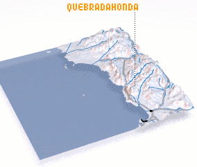 3d view of Quebrada Honda