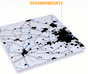 3d view of Needham Heights