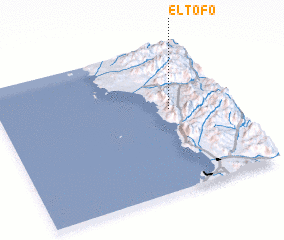 3d view of El Tofo