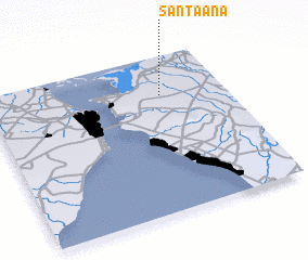 3d view of Santa Ana