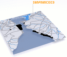 3d view of San Francisco