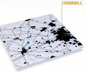 3d view of Cedar Hill