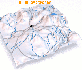 3d view of Illihuaya Grande