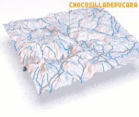 3d view of Chocosillane Pucara