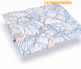 3d view of Catahue Pampa