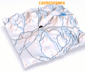 3d view of Carmen Pampa