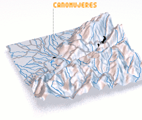3d view of Caño Mujeres