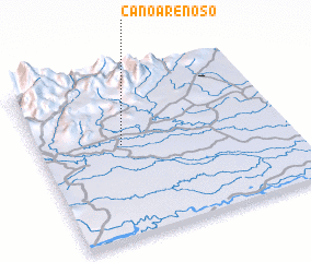 3d view of Caño Arenoso