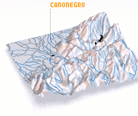 3d view of Caño Negro