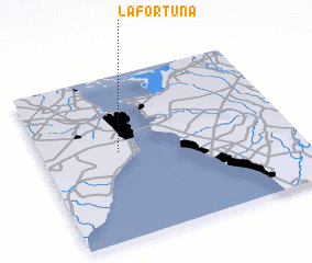 3d view of La Fortuna