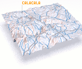 3d view of Cala Cala