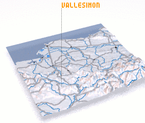 3d view of Valle Simón