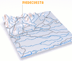 3d view of Pie de Cuesta