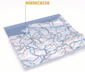 3d view of Morne Cassa