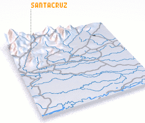 3d view of Santa Cruz