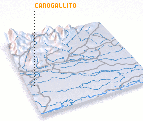 3d view of Caño Gallito