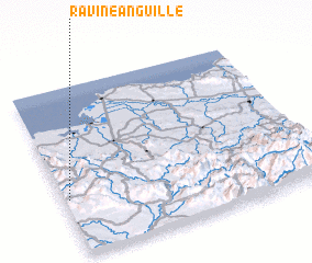 3d view of Ravine Anguille