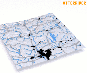3d view of Otter River