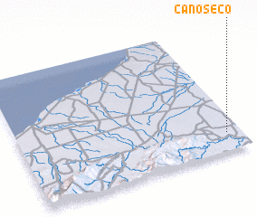 3d view of Caño Seco