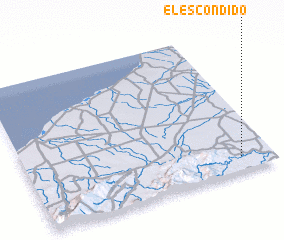 3d view of El Escondido