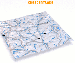 3d view of Crescent Lake