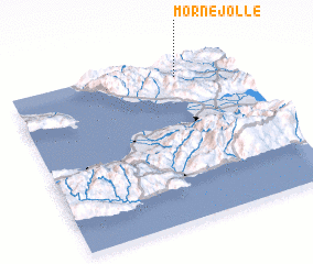 3d view of Morne Jolle