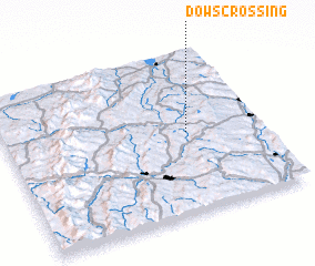 3d view of Dows Crossing