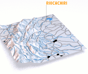 3d view of Río Cachirí