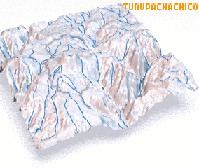 3d view of Tunupacha Chico