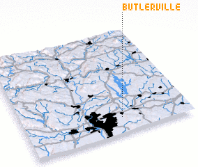 3d view of Butlerville