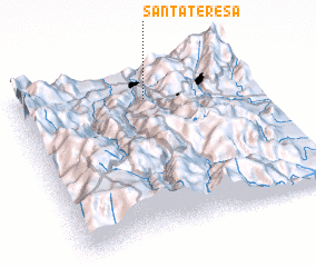 3d view of Santa Teresa