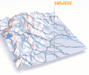 3d view of San José